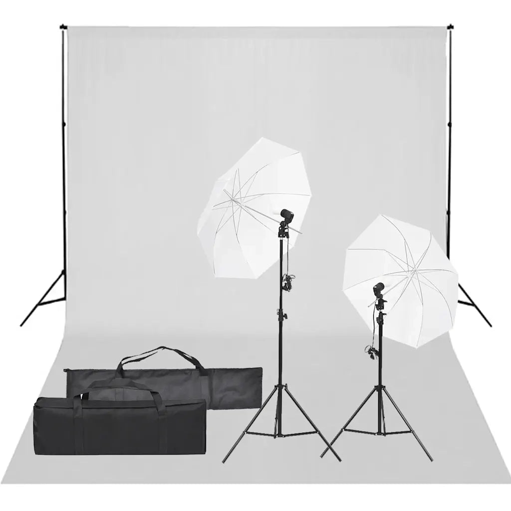 Kit per Studio Fotografico con Set di Luci e Fondalecod mxl 121417