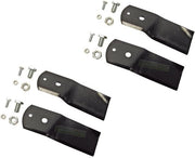 Set di Lame per Tagliere 4 x 17 cm - Acciaio Certificato - Affilato e Bilanciato - Adatto per Stiga - Pacchetto da 2 - Incluso: Viti e Bulloni - Lame per Tagliere per Erba