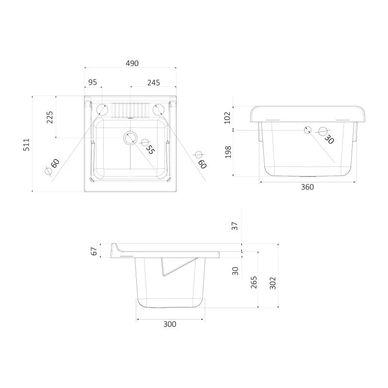 Lavatoio 50x50 a una anta con cestelllo - serie Classica