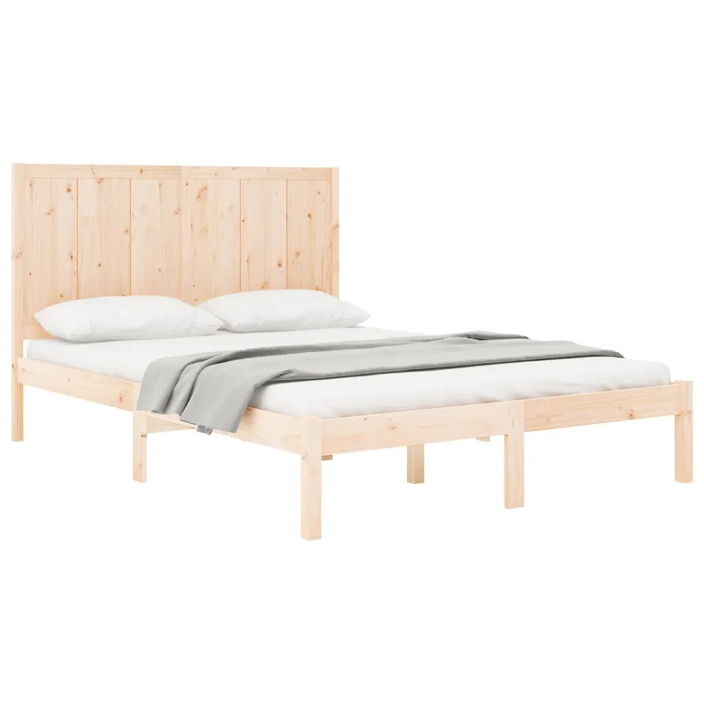 Letto senza Materasso 140x190 cm in Legno Massello di Pino 3105710