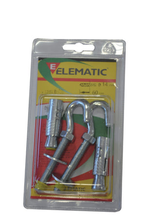 elematic blister tassello efpm/g8 gancio 2 pz cod:ferx.4748