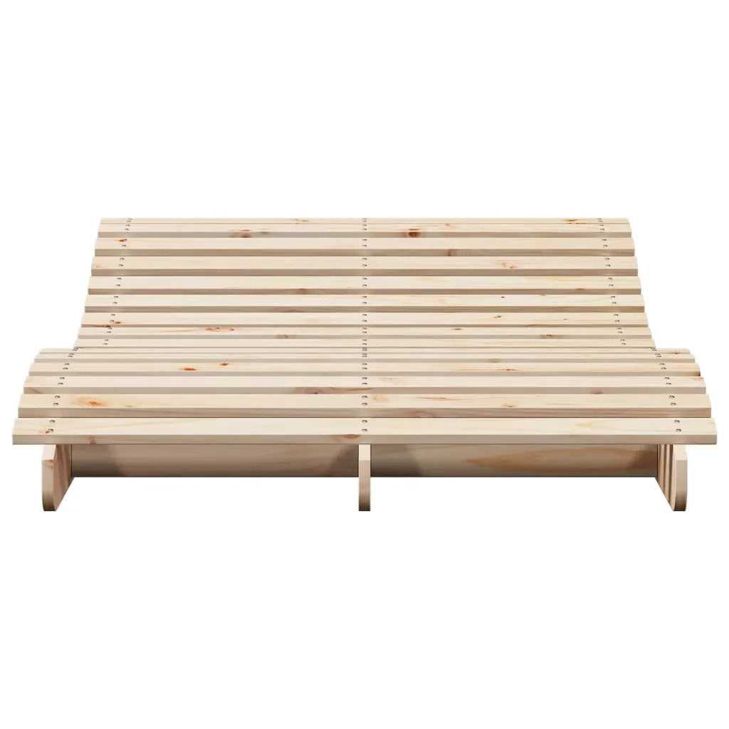 Lettino Prendisole 205x110x31,5 cm in Legno Massello di Pino