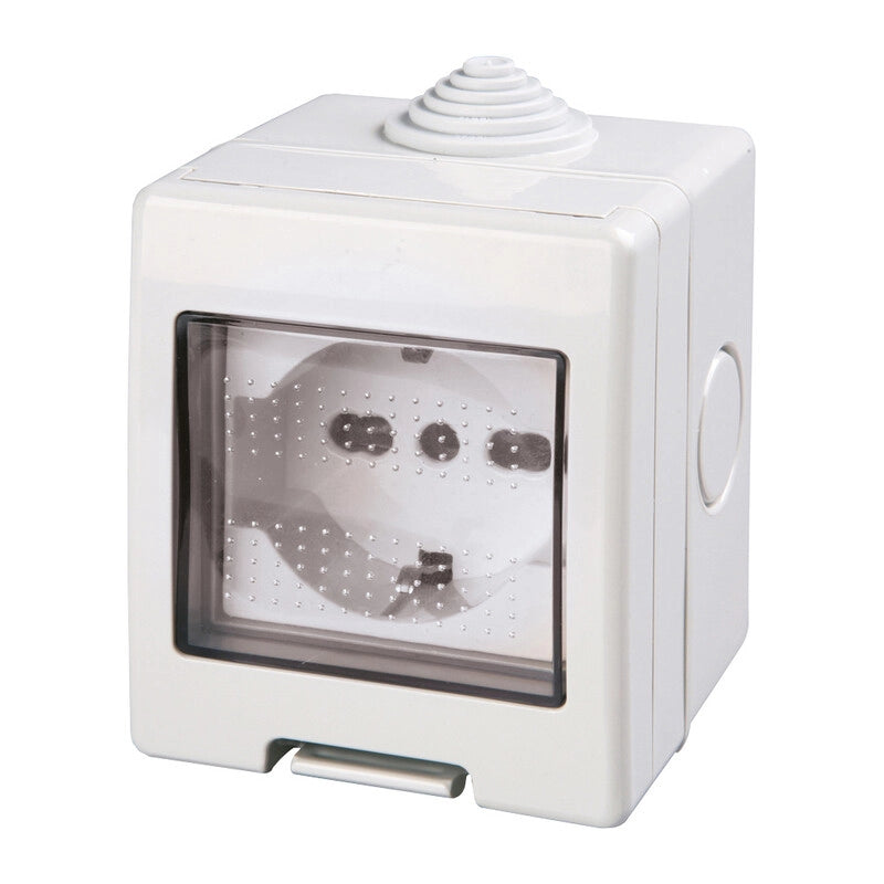 POLYPOOL PP0166X CASSETTA EST IP55 C/PR BIP SCHUKO- 1,0 pz