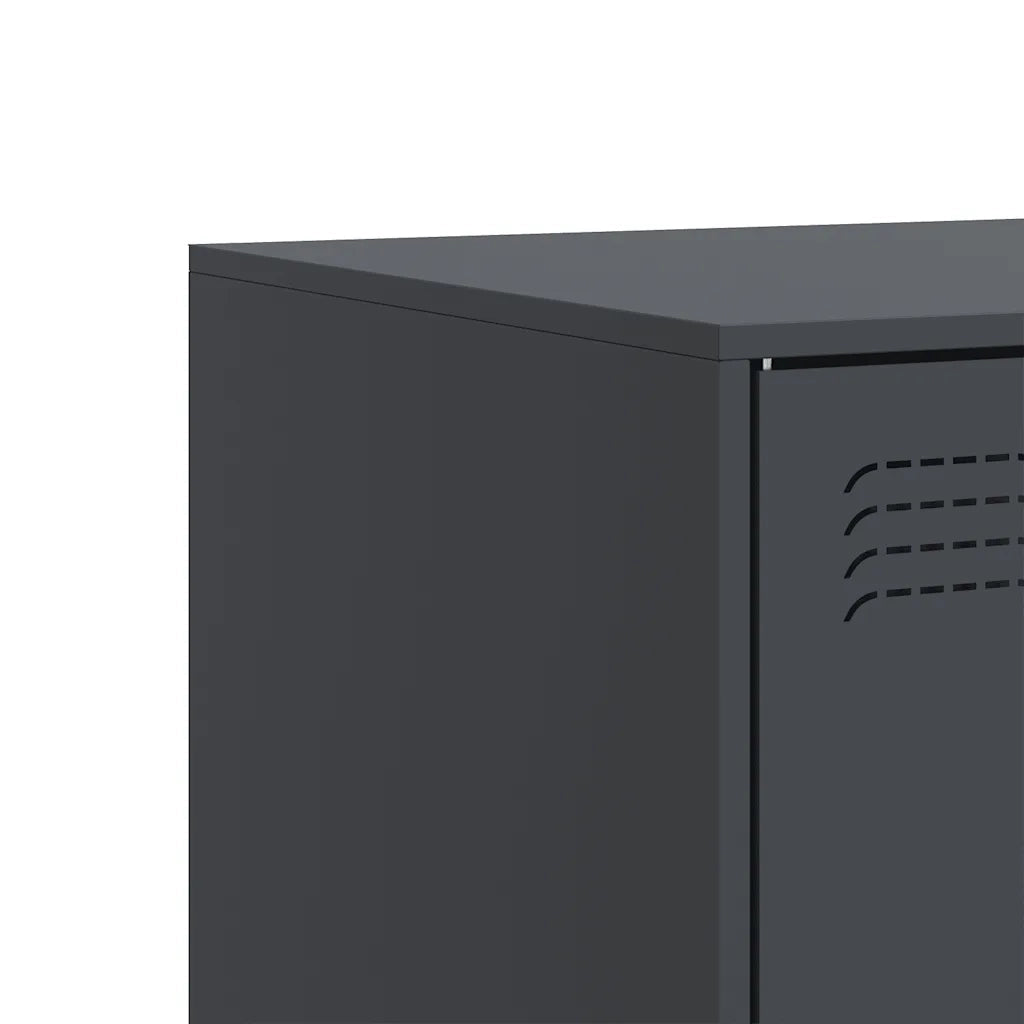 Mobile TV Antracite 67x39x44 cm in Acciaio 841635
