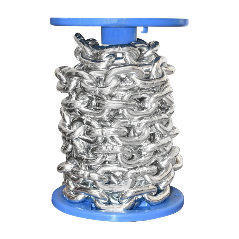 Catena elettrozincata DIN766 fi13 5m/rotolo tamburo di plastica