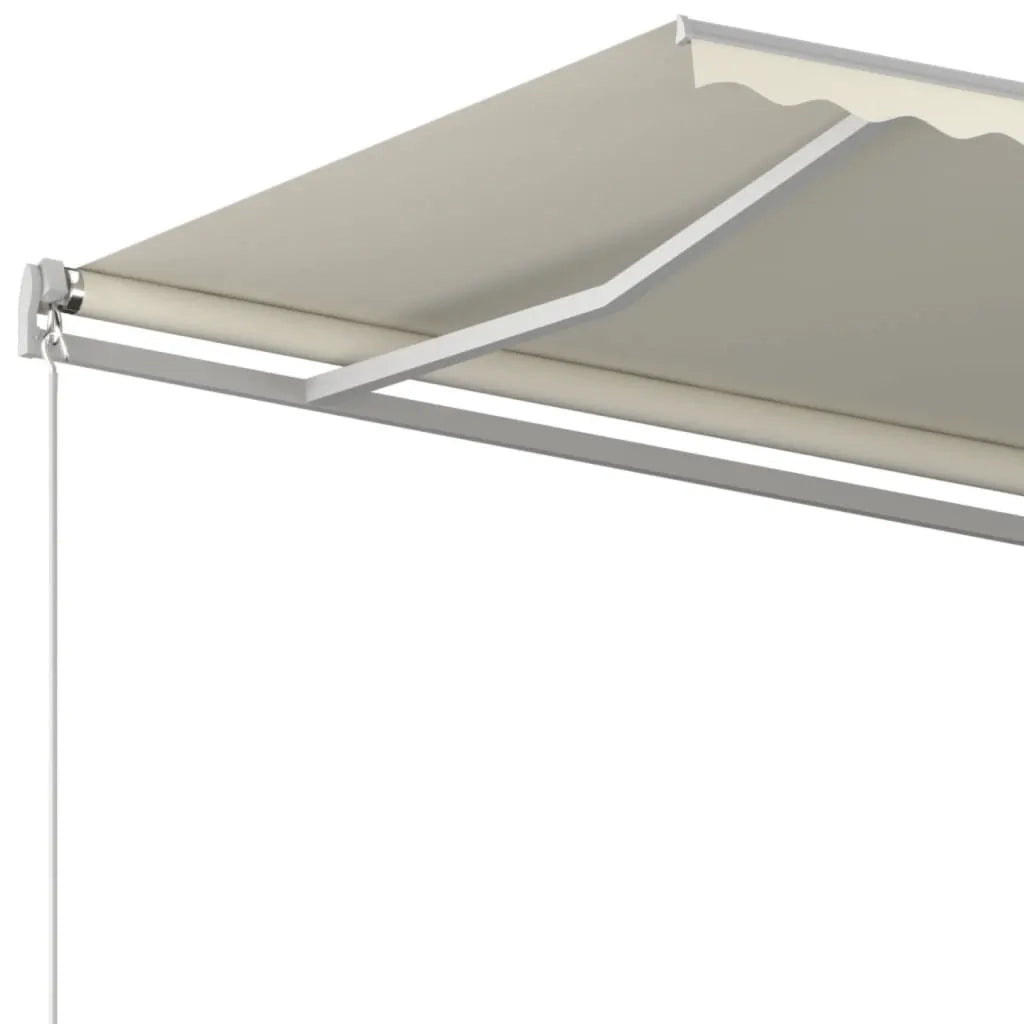 Tenda da Sole Retrattile Manuale 450x300 cm Crema 3068917