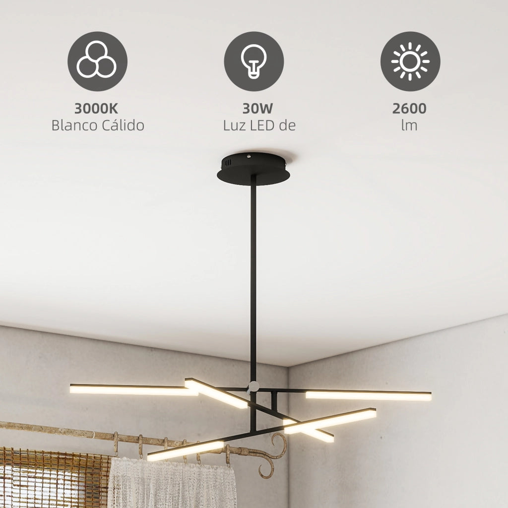 Lampadario LED Moderno a Sospensione ¨C Zephmum ¨C Acrilico Bianco ?100x79 cm