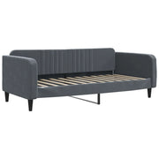 Letto singolo | Letto per adulti | Letto da Giorno Grigio Scuro 100x200 cm in Velluto