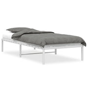 Letto singolo | Letto per adulti | Giroletto in Metallo Bianco 90x190 cm