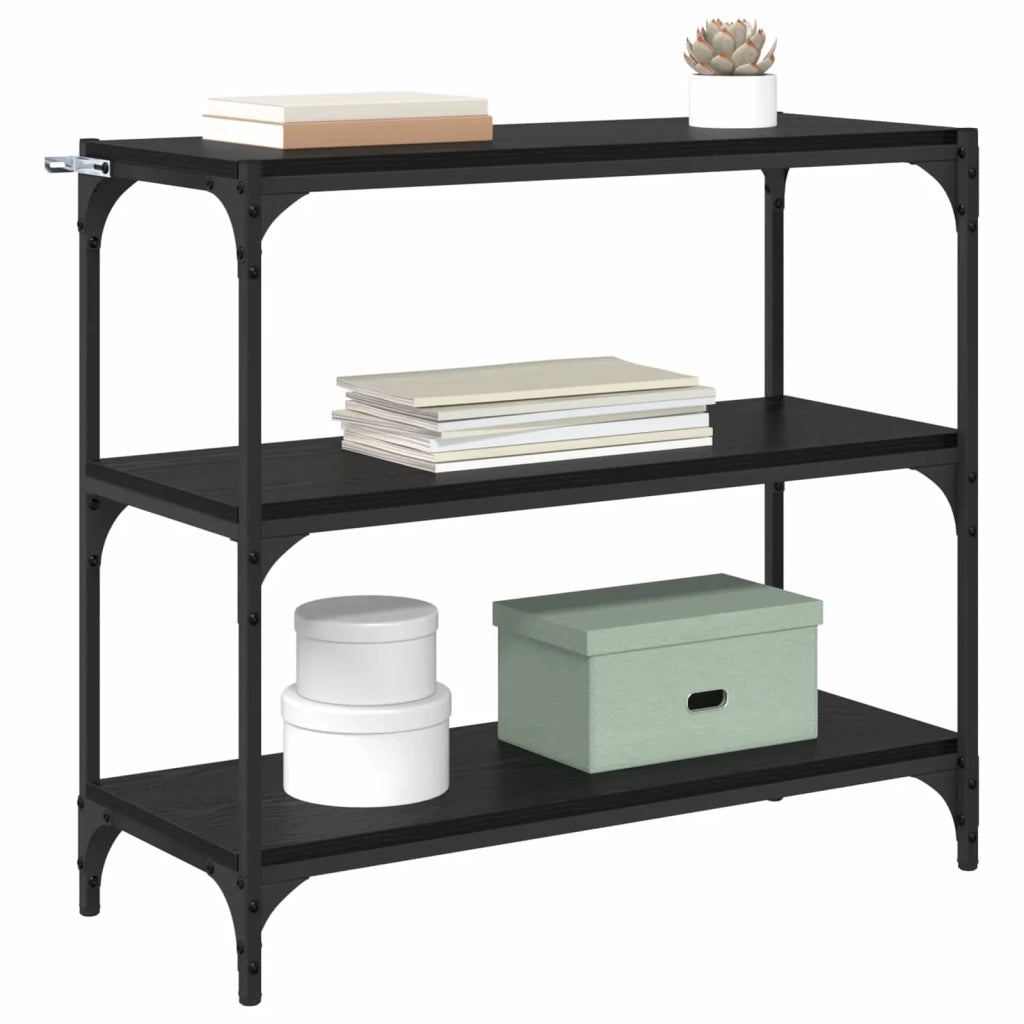 Armadio per Libri Rovere Nero 80 x 33 x 70,5 cm 881110