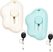 Set di 2 taglieri mini-opener in pellicola termoplastica Opener mini con lama di sicurezza e chiusura a molla per aggancio a chiave per un facile appoggio