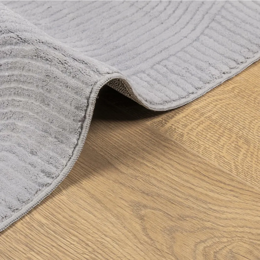 Tappeto del soggiorno | Tappeto IZA a Pelo Corto Aspetto Scandinavo Grigio 200x280 cm