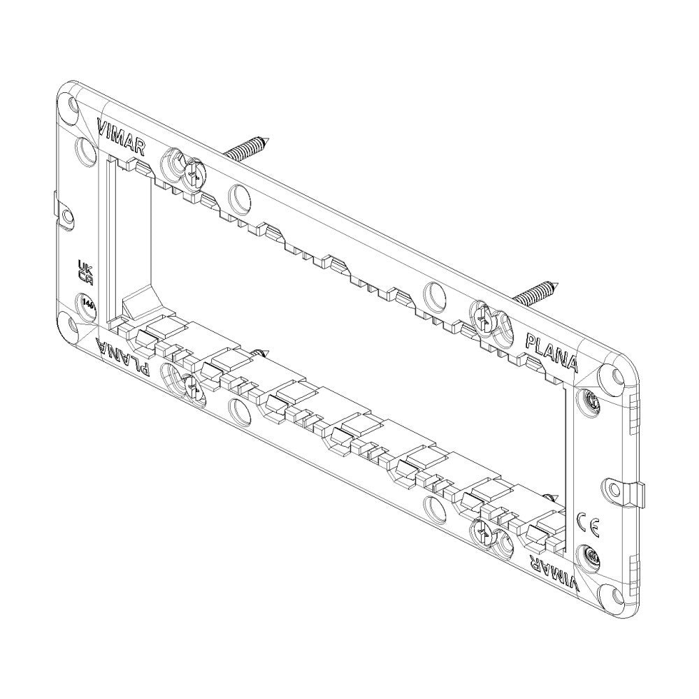 Vimar supporto 7 moduli con viti per scatole 6/7 moduli tipo 507