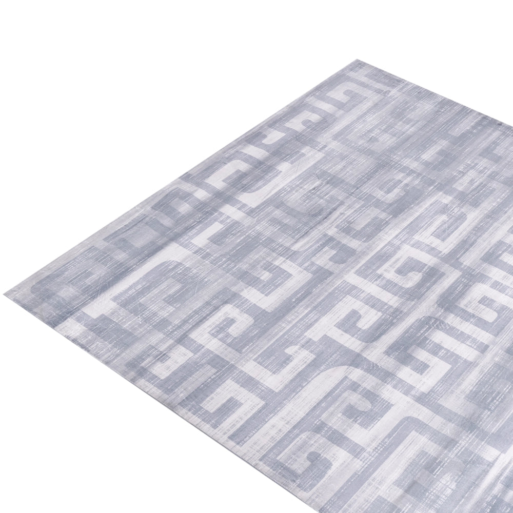 Tappeto grigio Tessuto 140 x 200 cm Motivo geometrico moderno Soggiorno Camera da letto Per riscaldamento a pavimento Fondo antiscivolo