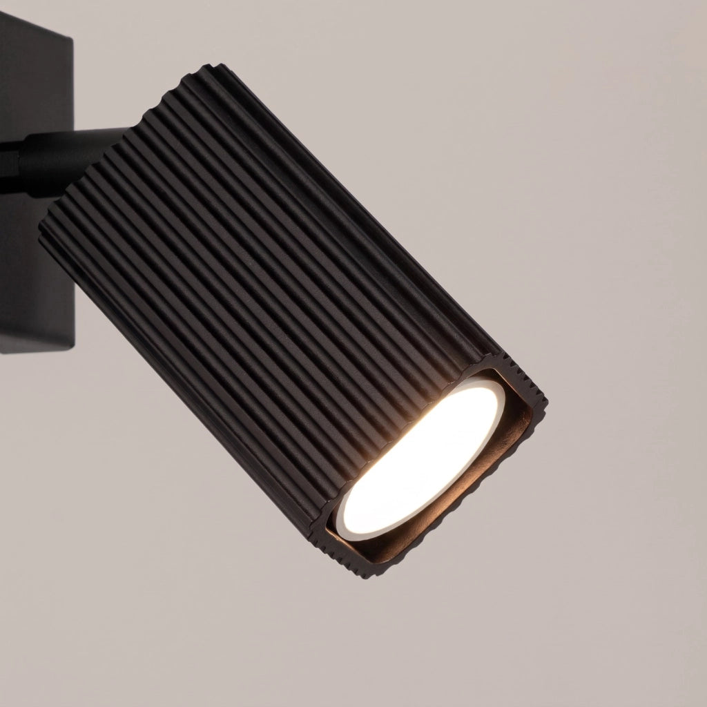 Applique RAYO nera con interruttore