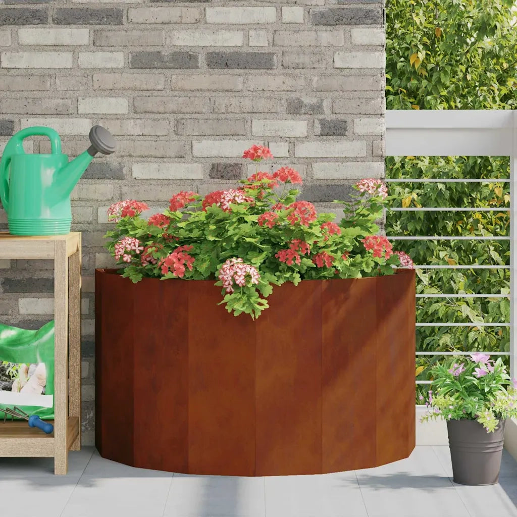 Fioriera Ruggine-Vaso-Contenitore per Piante 90 x 45 x 50 cm