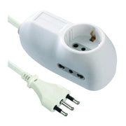 MULTIPRESA 2P BIP+1 SCHUKO SALVASPAZIO FIG.2- ELECTRALINE 3PMARK- 1,0 pz
