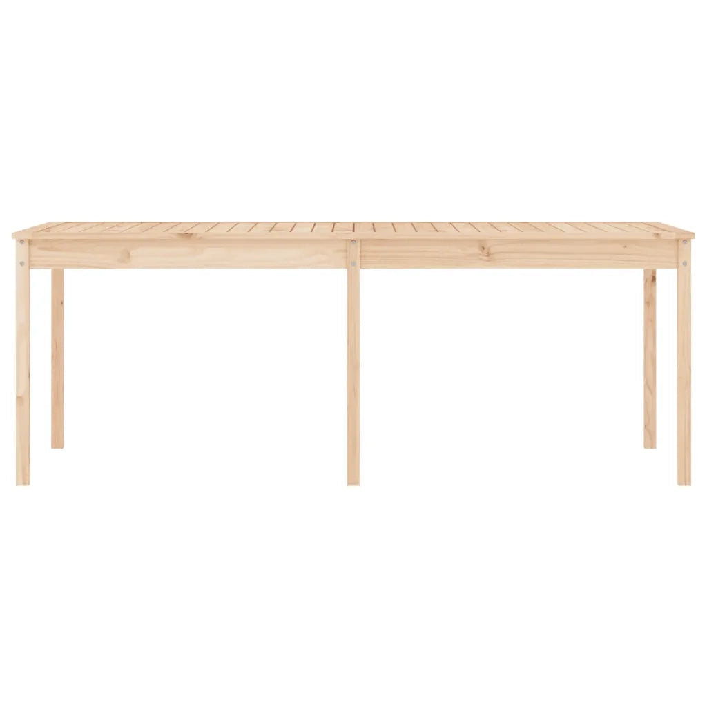 Tavolo da Giardino | Tavolino da esterno 203,5x100x76 cm in Legno Massello di Pino