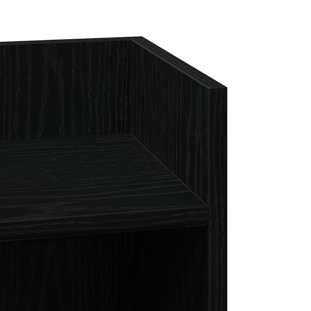 Tavolini Laterali 2 pz | Tavolo laterale con Ripiano Nero 25,5x27x60 cm