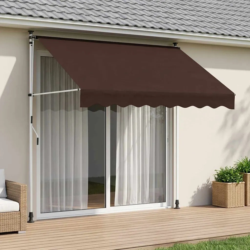 Tenda retrattile manuale Marrone 350 cm 42037049