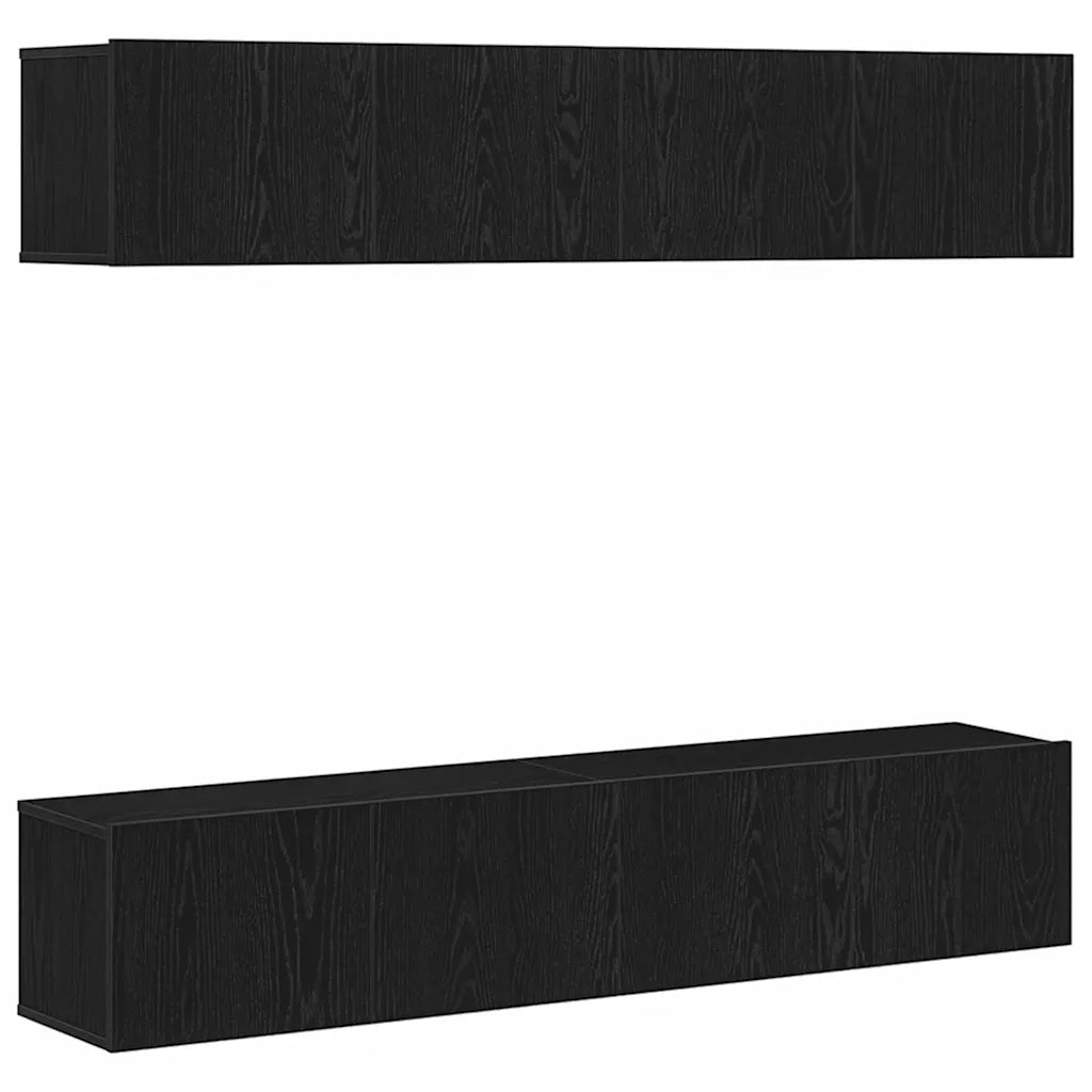 Set mobile TV 4 pcs Rovere Nero 80 x 30 x 30 cm 3333051