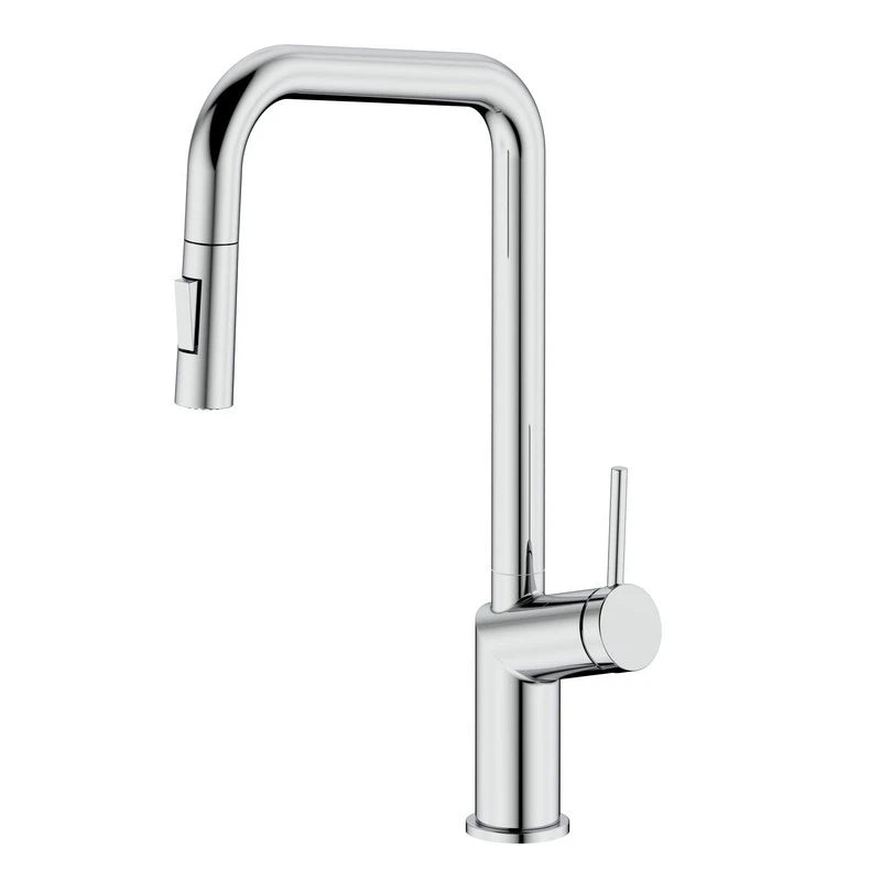 Miscelatore lavello alto Cold Royal Oregon Ø35 doccia estraibile 2 getti cromo Aquasanit