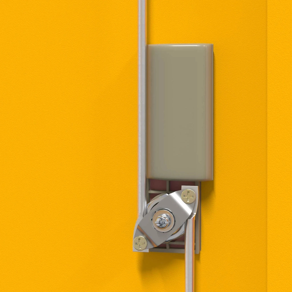 Armadio Giallo senape 80 x 40 x 40 cm Acciaio 891673