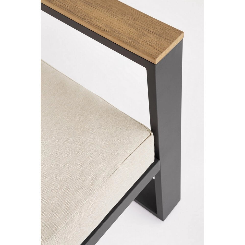 Set da 4 Salotto da Giardino in Alluminio con Cuscini e Tavolino - TALVION