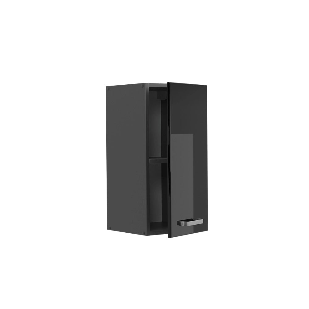 Vicco Pensile da cucina Nero lucido 30 cm