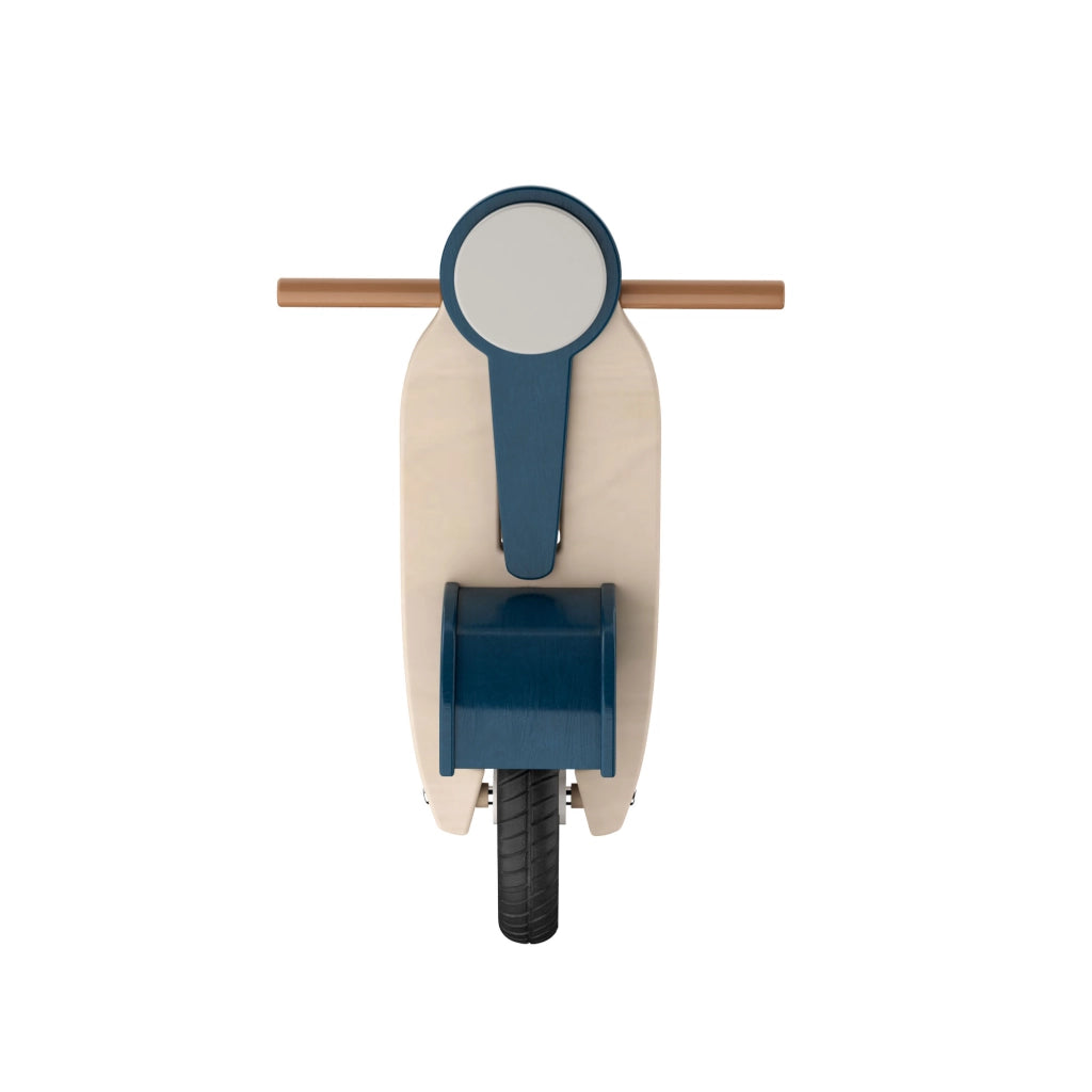 Vespetta - Triciclo Moto scooter montessoriana pedagogica senza pedali per bambini da 36 mesi  71,5x50,5x33,5 cm in legno massello per bambini 36 mesi