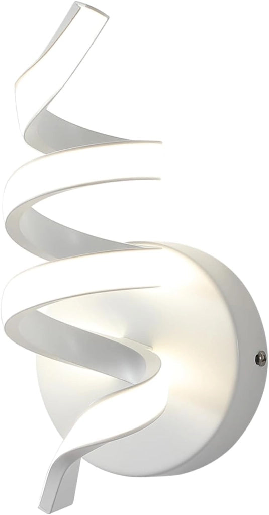 ZMH Applique a LED per interni bianca moderna 7W bianco caldo per soggiorno