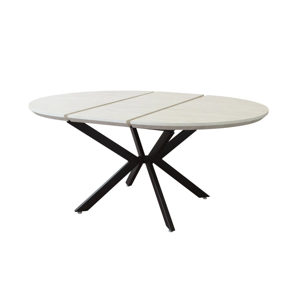 Tavolo da pranzo rotondo allungabile 120/160x120 - VESTA