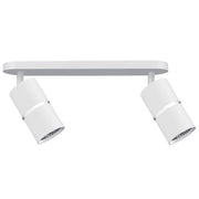 Plafoniera/Applique 2xGU10 bianca orientabile BAMBOO Polux