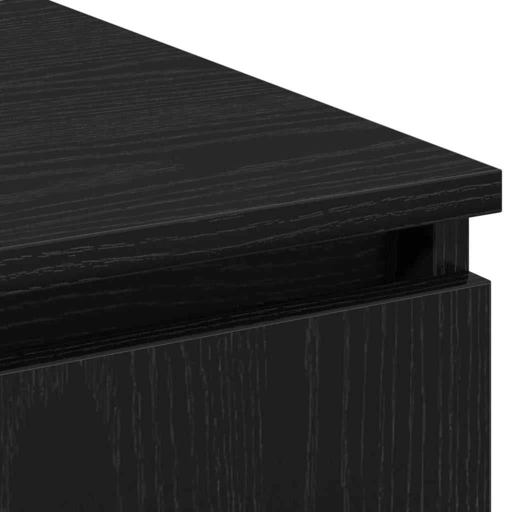Mobile TV Rovere Nero 180 x 38 x 49 cm Legno multistrato 3376145