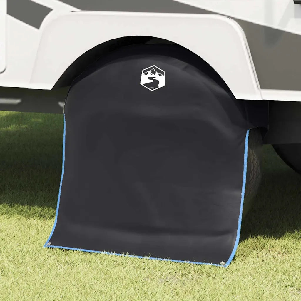 Copricerchio Nero e Blu 108 x 76 cm Oxford CFW4110516