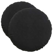 Cuscini per Seduta 2 pz | Cuscini per sedie Nero ?50 x 19 cm Velluto
