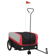 Rimorchio da Bici Nero e Rosso 45 kg in Ferro CFW1038711