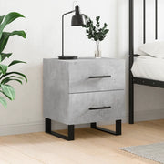 Comodino-Tavolino da notte Grigio Cemento 40x35x47,5 cm in Legno Multistrato 211481