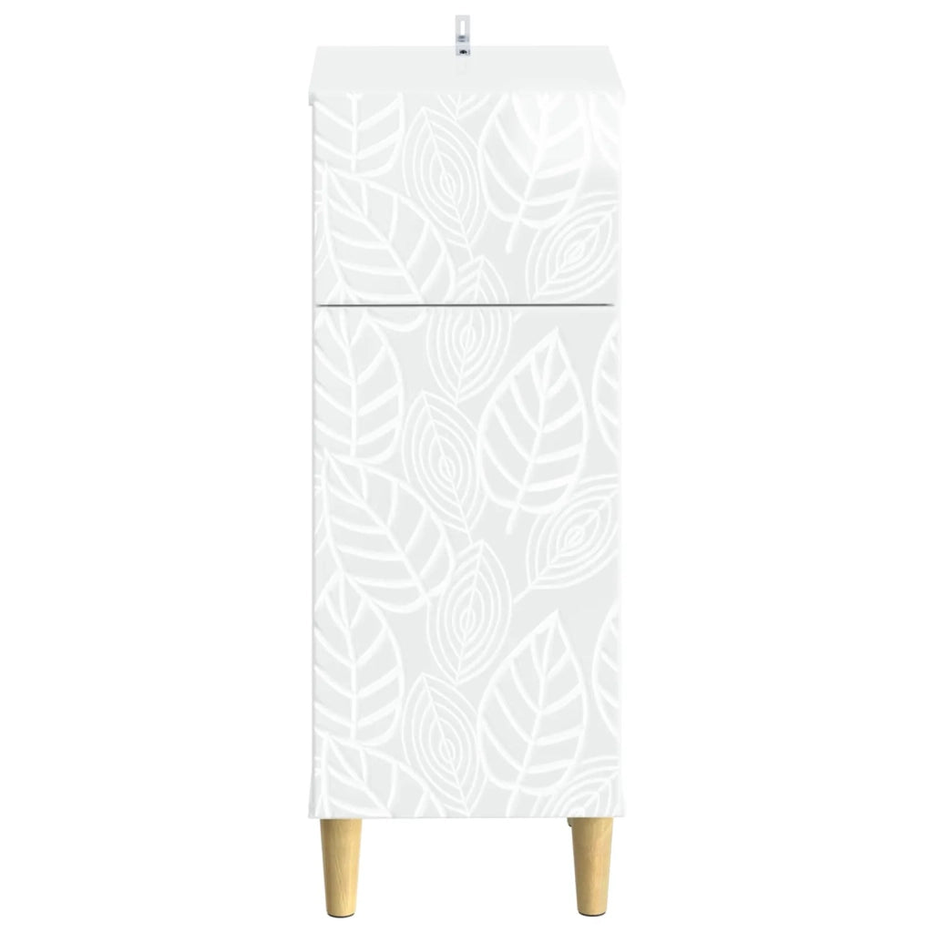 Mobiletto da Bagno DELFT Bianco Lucido 30 x 31 x 80 cm 897049