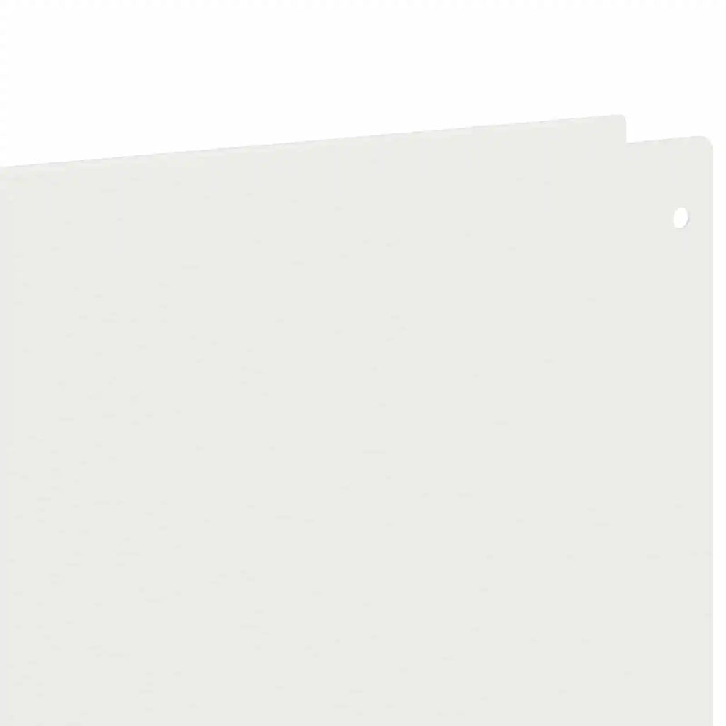 Bordura per Prato 30 pz 100 x 12 cm Acciaio Bianco 8008790