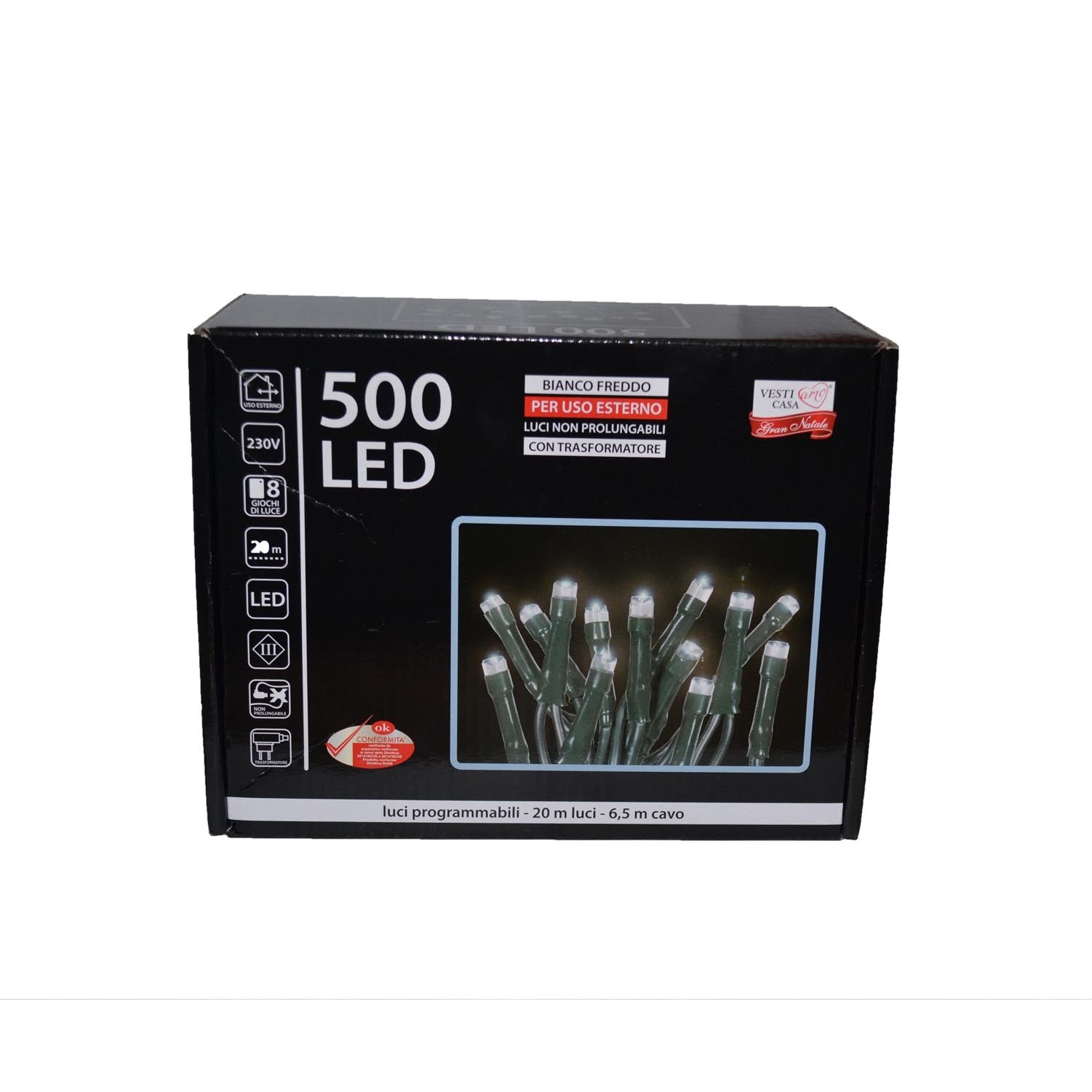 LUCI LED GHIACCIO 500LED X EST.
