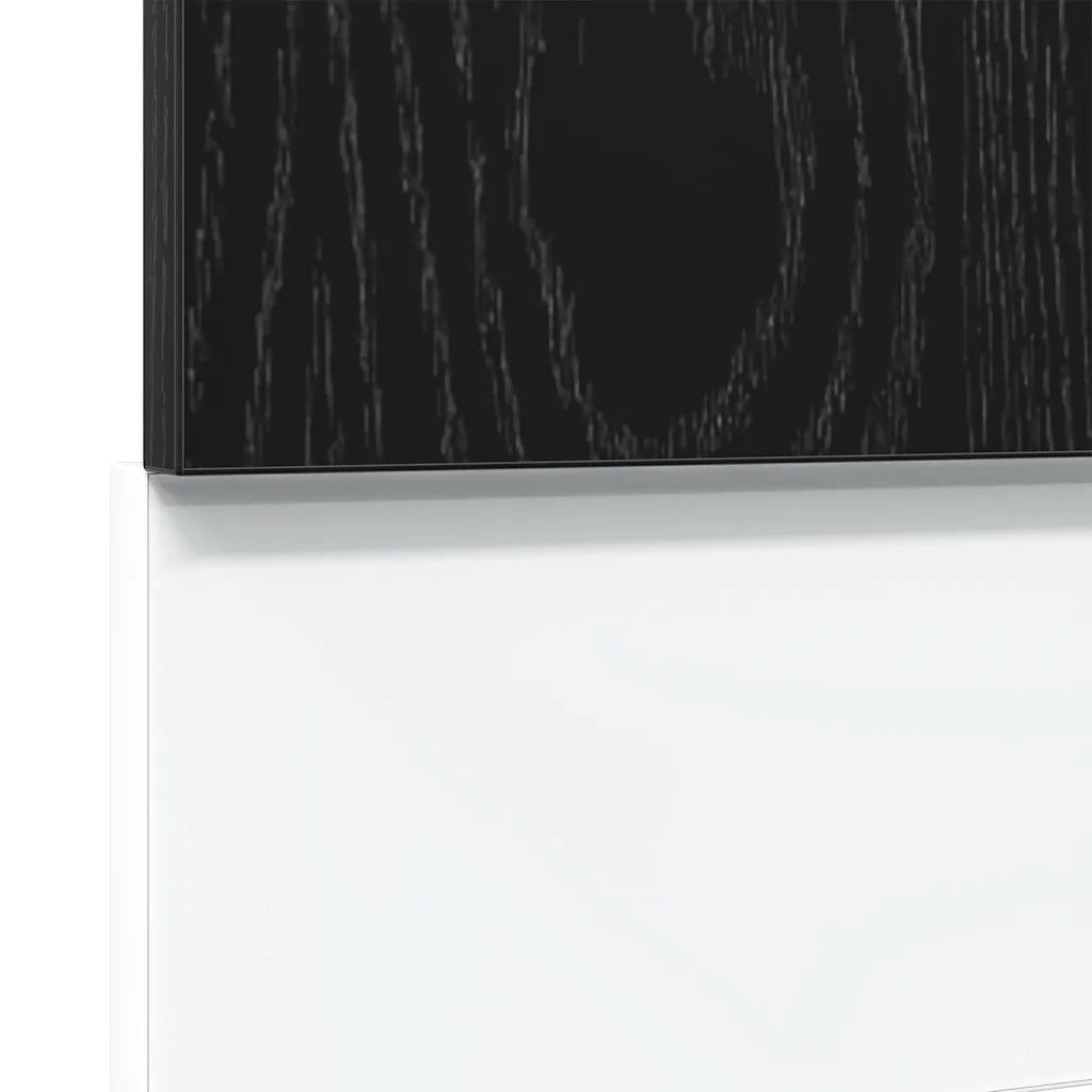 vidaXL Pannello Lavastoviglie “Lyon” Rovere Nero 60x1,5x67 cm
