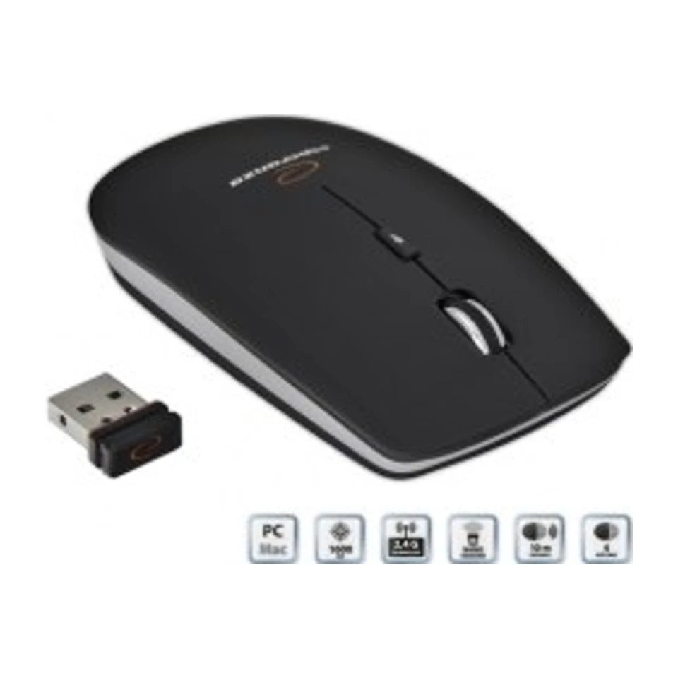 Mouse ottico wireless RF Esperanza EM120K 1600 DPI