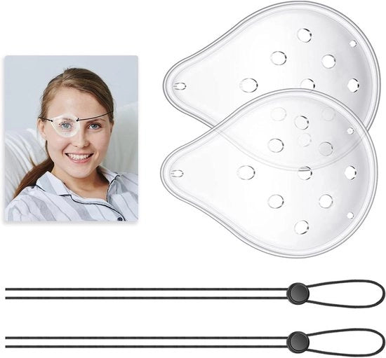 Due occhiali protettivi trasparenti geventilati per post-operatorio dopo cataratta 9-gatti occhiali protettivi con cinghia regolabile maschere da occhi per la cura degli occhi accessori.