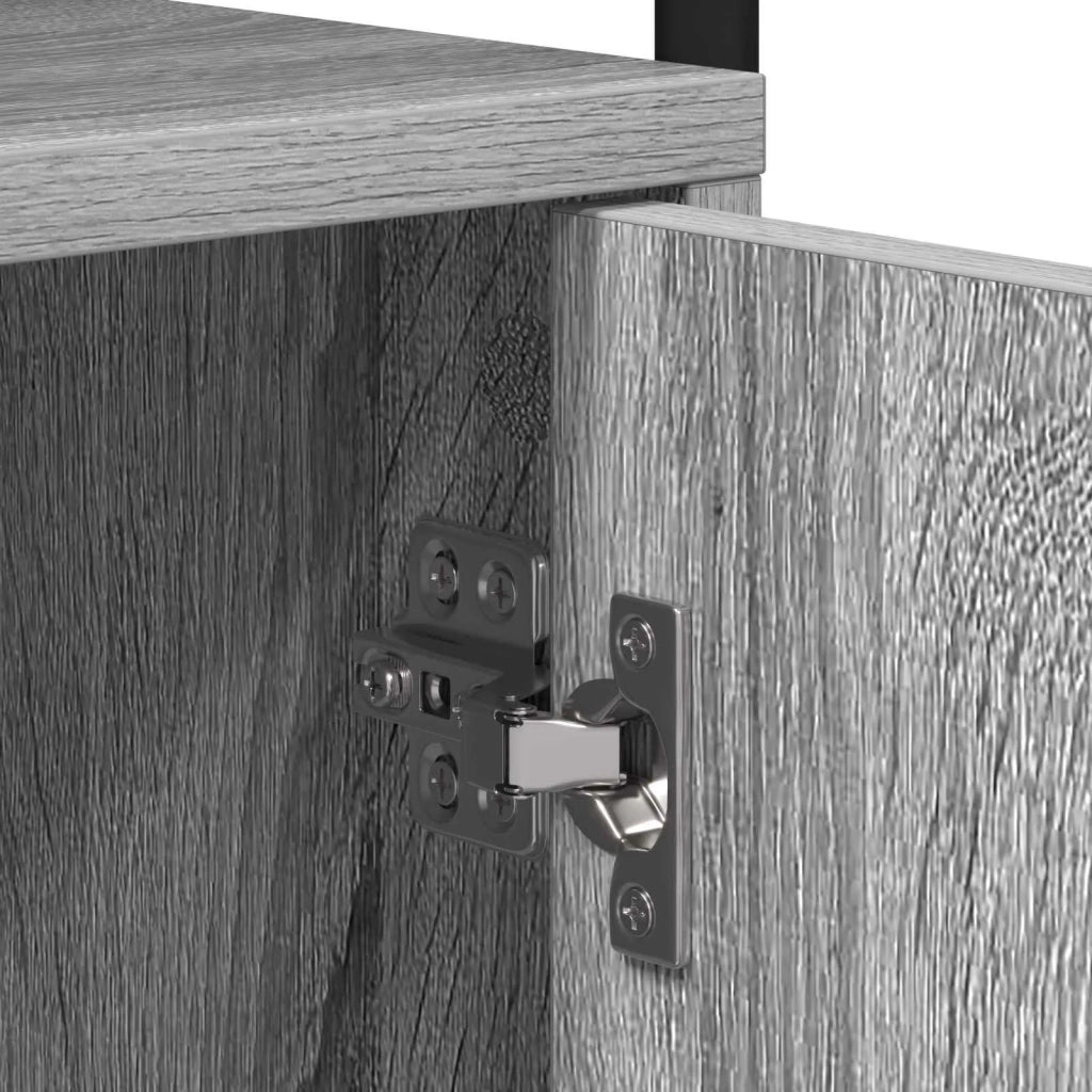 Armadio da Notte 2 pz Sonoma grigio 35 x 36,5 x 61 cm 8007654