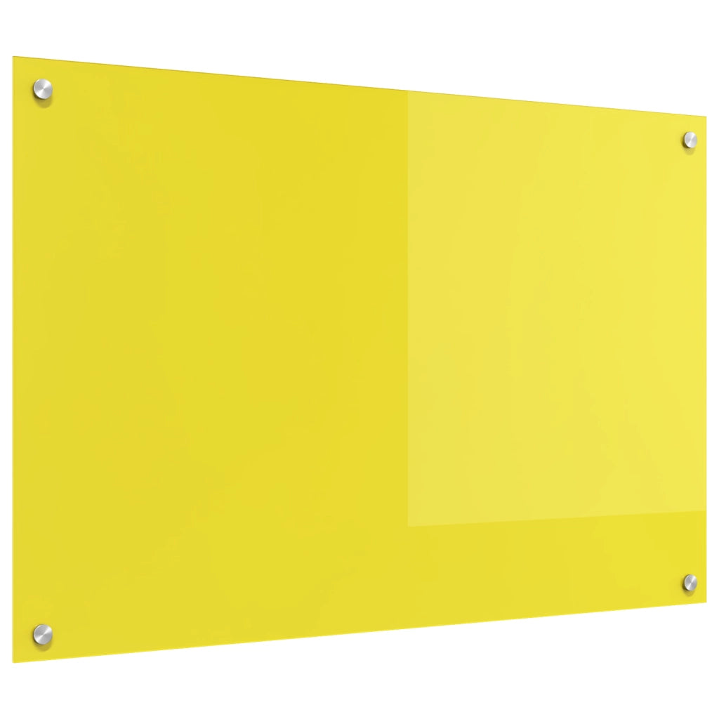 Splashback cucina  Giallo 90x60x0,6 cm in vetro temperato
