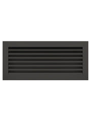 Griglia di ventilazione per camino Nera- Hide 17x37