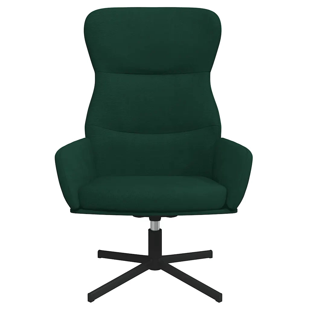 Sedia Relax Verde Scuro in Velluto 341110