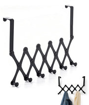 Hanger per porta con 5 ganci, robuste ganci per abbigliamento per la porta, hanger per porta per appendere giacche, borse e altro, hanger per porta spazievendente per camera da letto, bagno