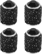 Doppi finestrini per auto, SUV e motocicletta, 4 pezzi, con decorazione bling/strass, impermeabili, resistenti alla polvere, in lega di alluminio, adatti per auto, SUV e motociclette.